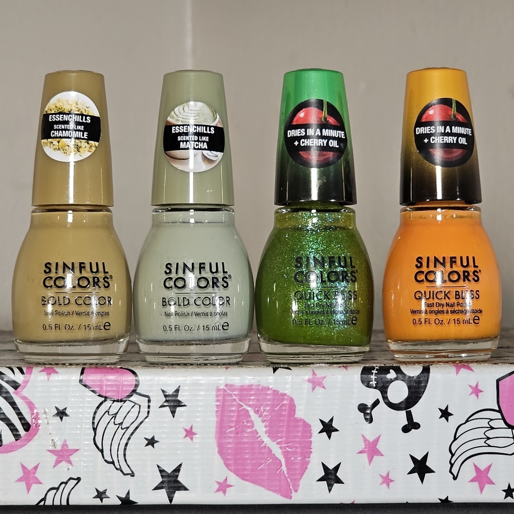 Sinful Colors Nail Polish Set of (4)